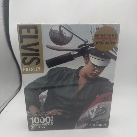 AQUARIUS Puzzle 1000 Pezzi Elvis Presley - Album & Singles - Licenza Ufficiale 27x20